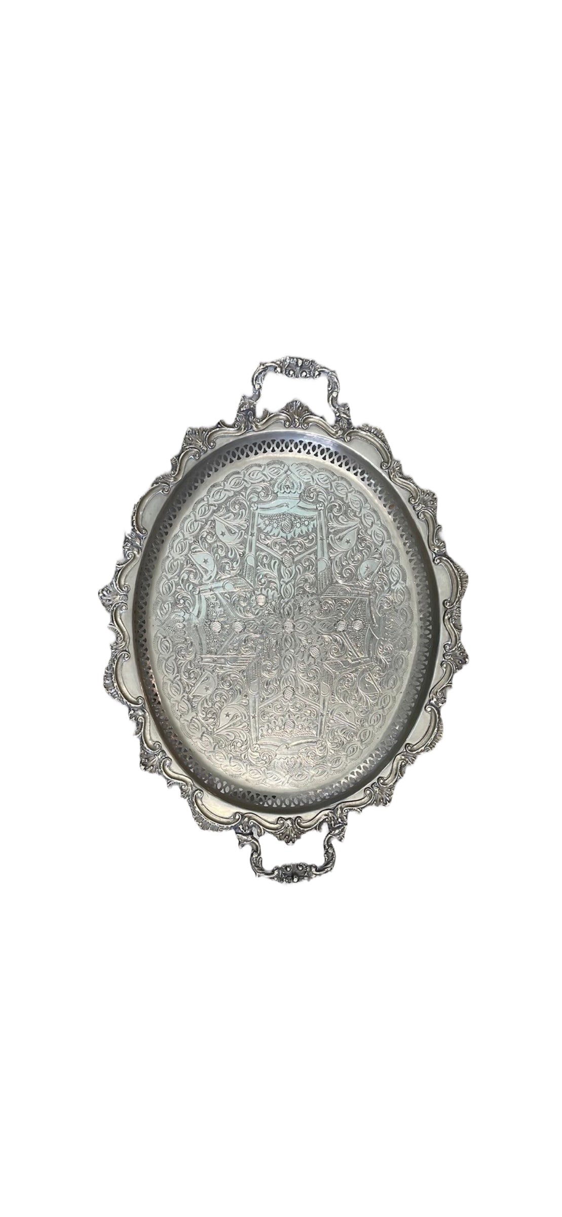 Large silver hotsell serving tray