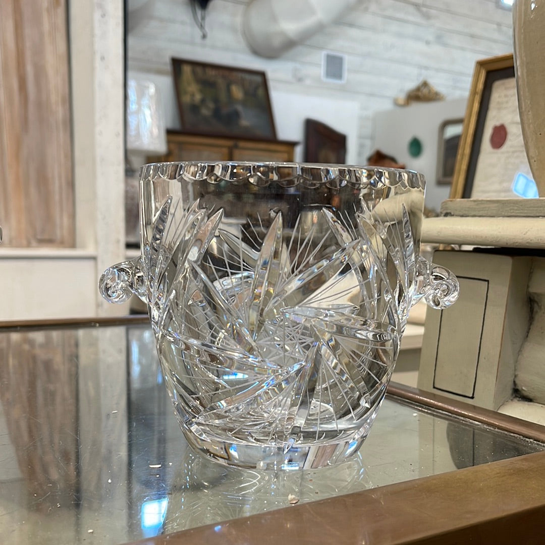 Cut Glass Ice Bucket