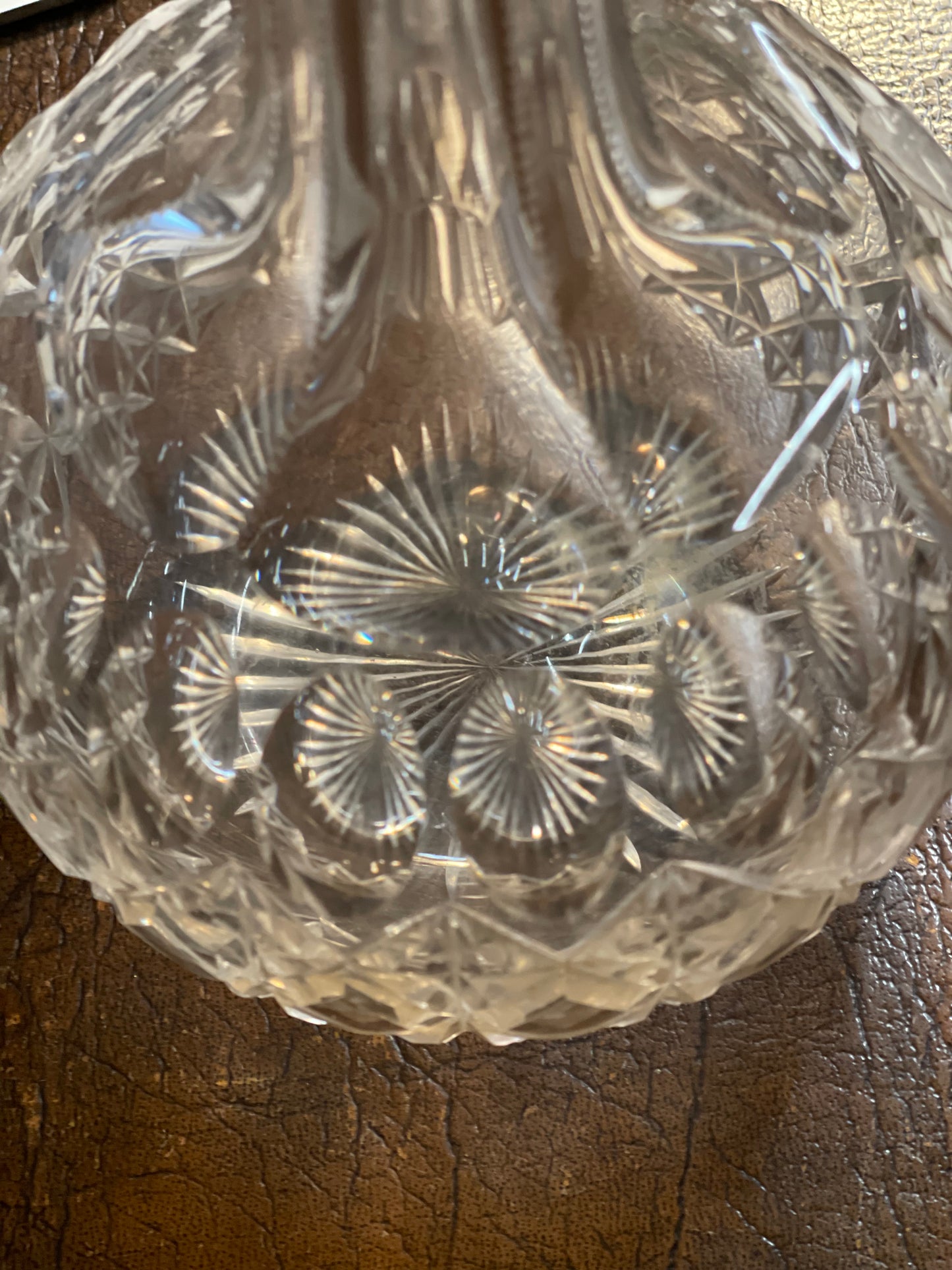 Glass Decanter No Lid Circa 1920 UK