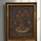 Oil on Canvas Still Life of Tulips in Vase