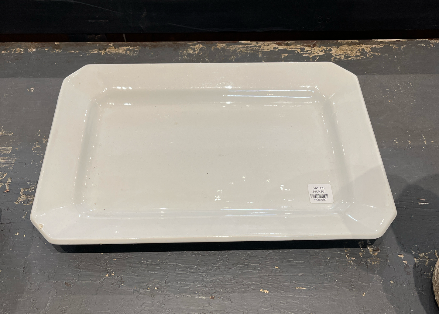 Ironstone Dish - 14" Rectangle