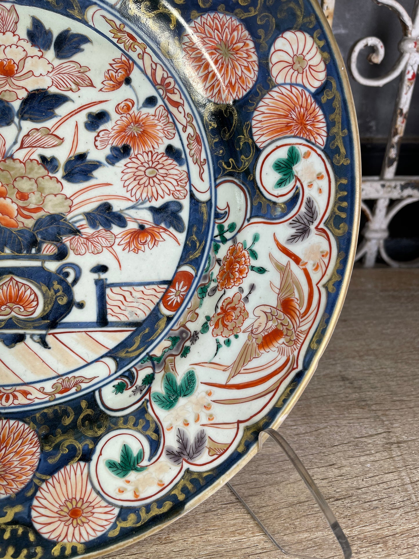 Meiji Imari Charger with Imperial Scenes