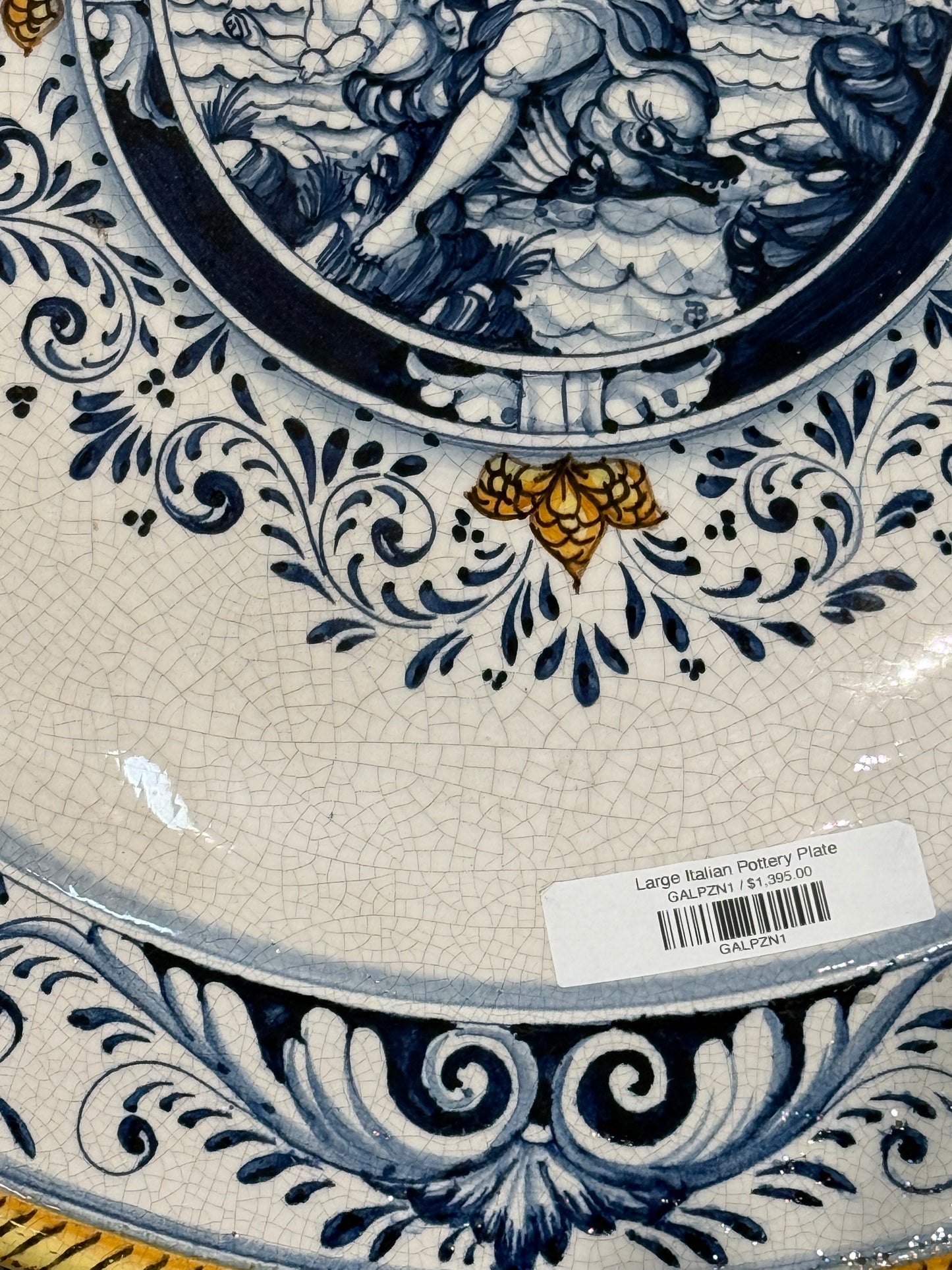 Large Italian Pottery Plate