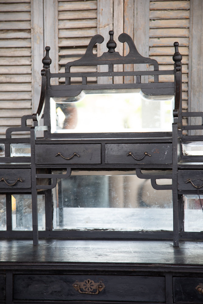 Dressing Table French Dark Ornate