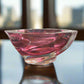 Murano Art Glass Ashtray in Cranberry