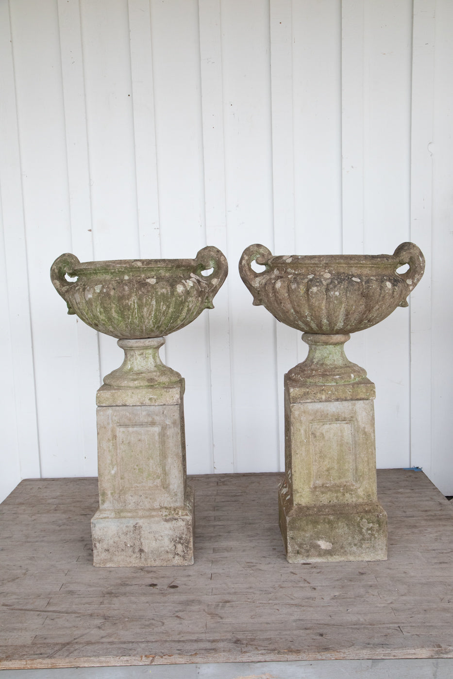 Stone Urn on Stand Circa 1930