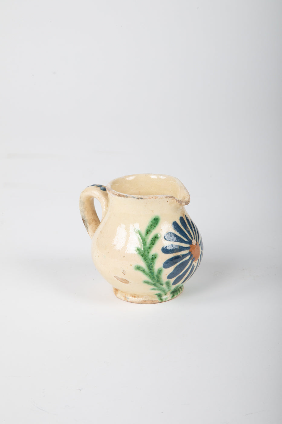 Small Pottery Daisy Pitcher