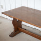 12 ft Oak Refectory Table with Benches Kings School Canterbury