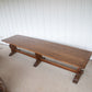 12 ft Oak Refectory Table with Benches Kings School Canterbury