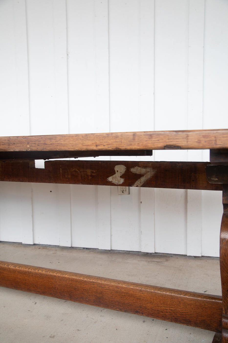 12' Oak Refectory Table with Benches Kings School Canterbury