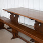 12 ft Oak Refectory Table with Benches Kings School Canterbury