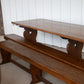 12 ft Oak Refectory Table with Benches Kings School Canterbury