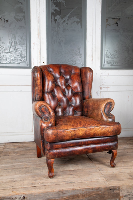 Leather Library Chair