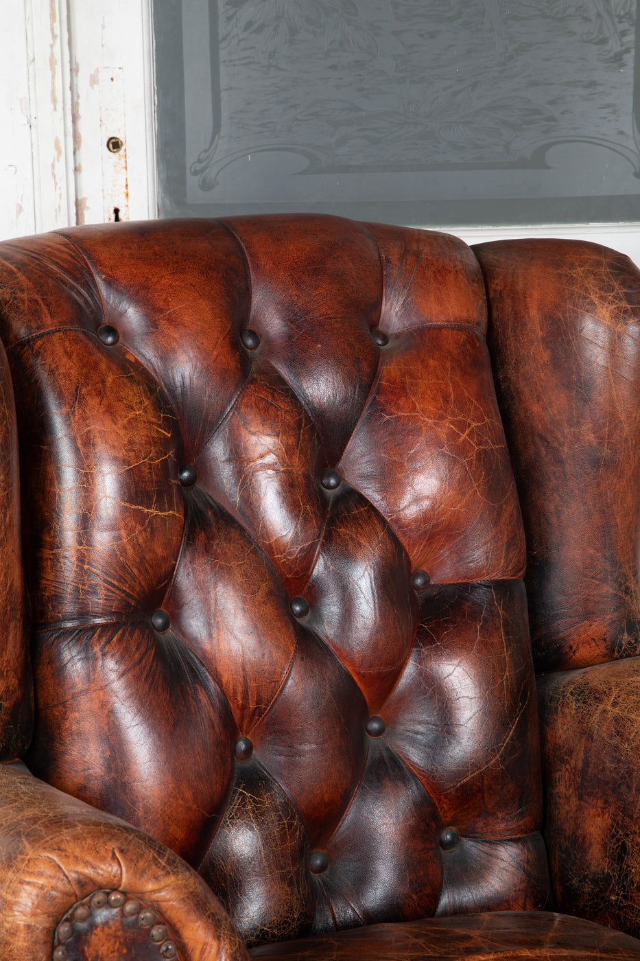 Leather Library Chair