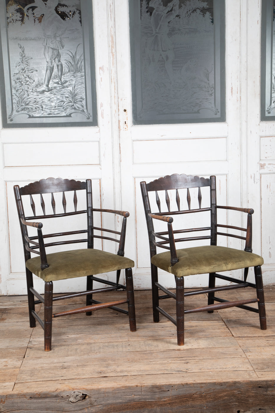 Liberty Ebonised Oak Elbow Chair