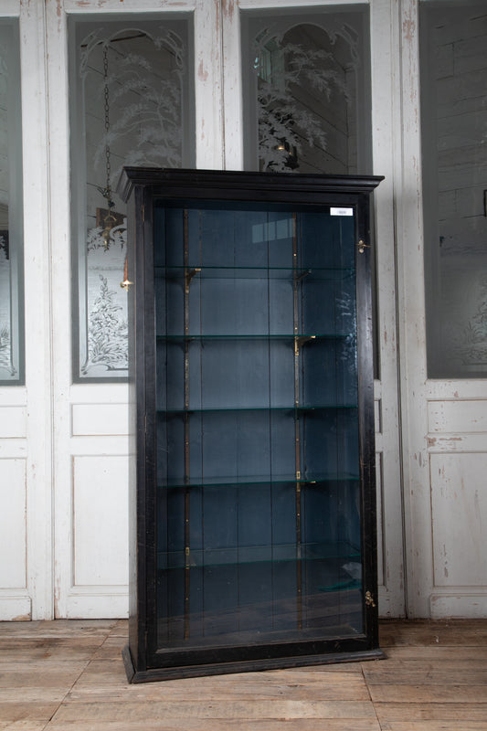 Ebonised Display Shop Cabinet