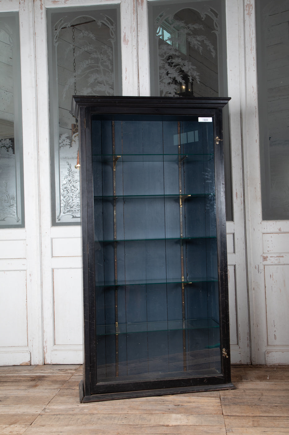 Ebonised Display Shop Cabinet