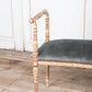 Louis XVI Original Painted Upholstered Stool with Raised Ends