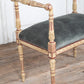 Louis XVI Original Painted Upholstered Stool with Raised Ends