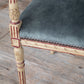 Louis XVI Original Painted Upholstered Stool with Raised Ends