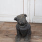 Black Concrete Bull Terrier Garden Statuary