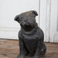 Black Concrete Bull Terrier Garden Statuary