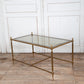 Brass and Glass Cocktail Table