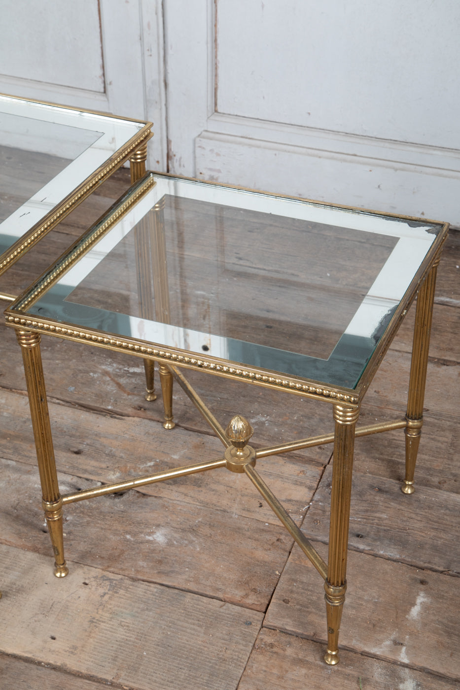 Glass Nesting Tables Set of 3