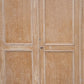 Late George IV Dry Scraped Painted Pine Housekeepers Cupboard 1845