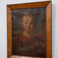 George III Oil on Canvas of Young Girl