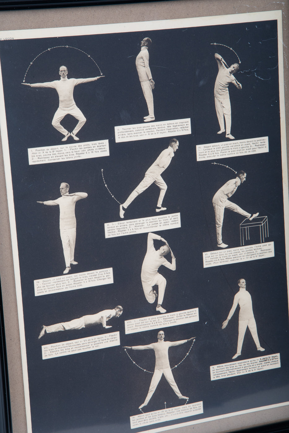 1930s French Exercise Charts