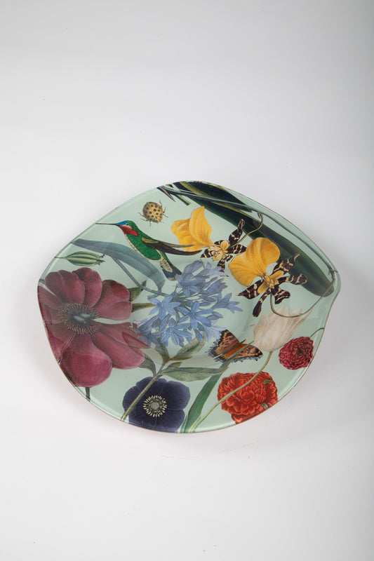 Alex Stewart Carter Flower and Hummingbird Plate