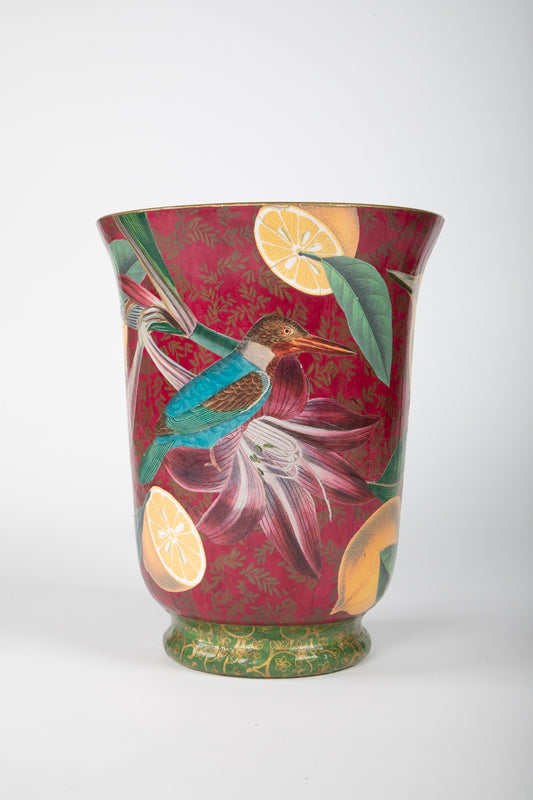 Alex Stewart Carter Bird and Fruit Vase