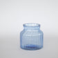 Blue Glass Jar - Short with 6" Opening