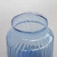 Blue Glass Jar - Short with 6" Opening