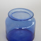 Blue Glass Jar - Short with 6" Opening