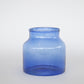 Blue Glass Jar - Short with 6" Opening