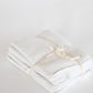 Set of 9 French Table Napkins White