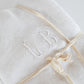 Set of 9 French Table Napkins White