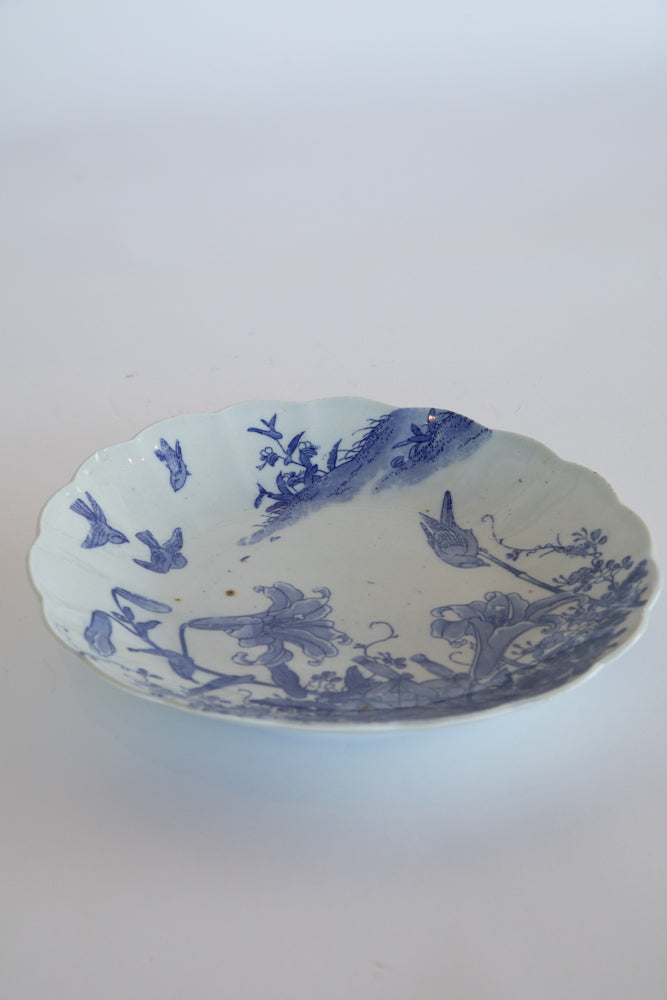 Meiji Period Blue and White Japanese Charger c.1880