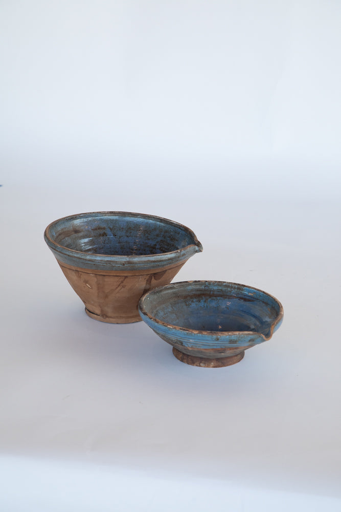 Small Blue Pottery Bowl