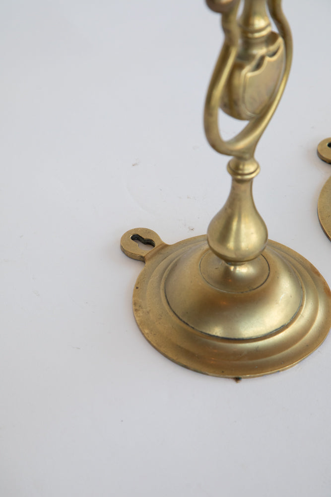 Brass Sconce Pair