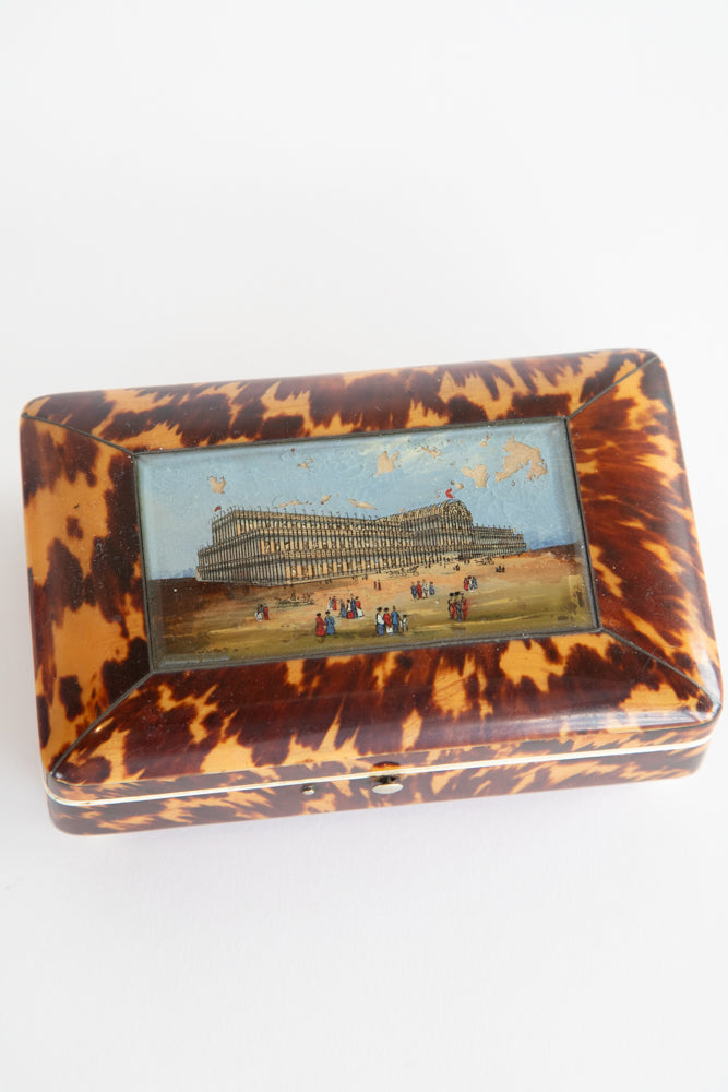 Crystal Palace Faux Tortoise Shell  Box