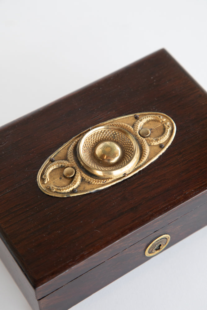 Black Regency Box with Gilt Cartouche