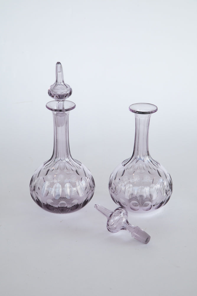 Amethyst Glass Spirit Decanter - Sold Individually