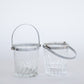 French Glass and SIlver Ice Bucket