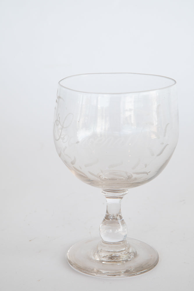 French Souvenir Glass c.1860 Large