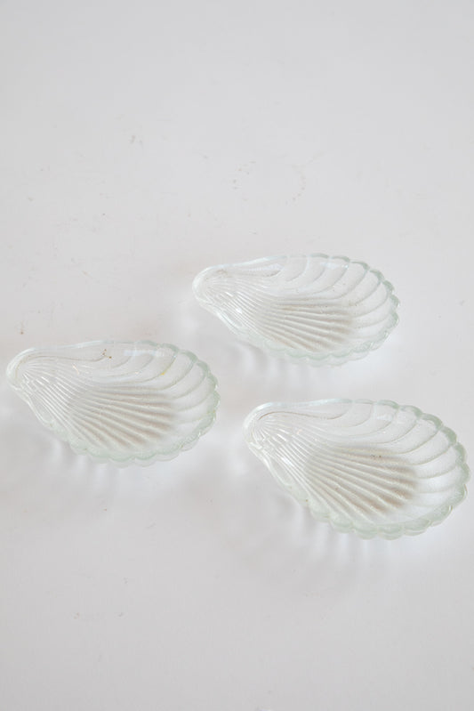 Small Glass Shell Bowls