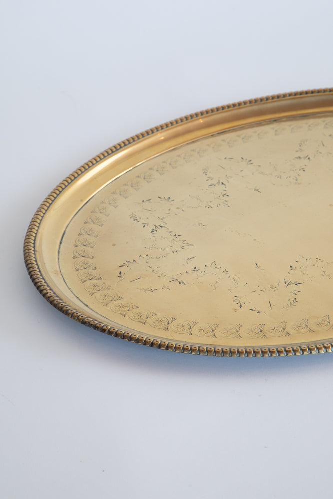 Oval Brass Tray