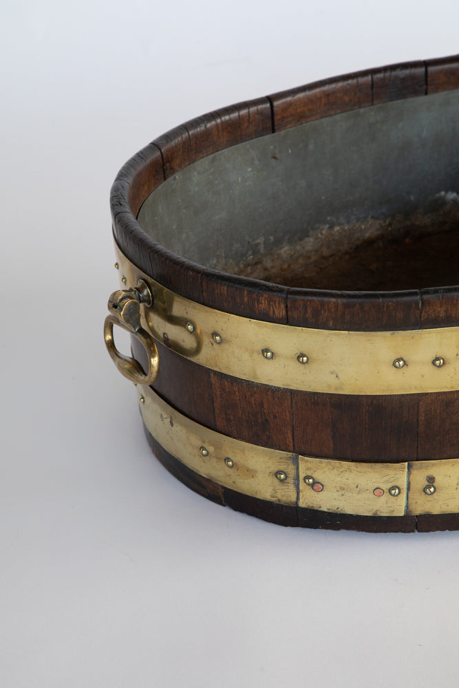 Oak and Brass Bound Bucket UK 1800